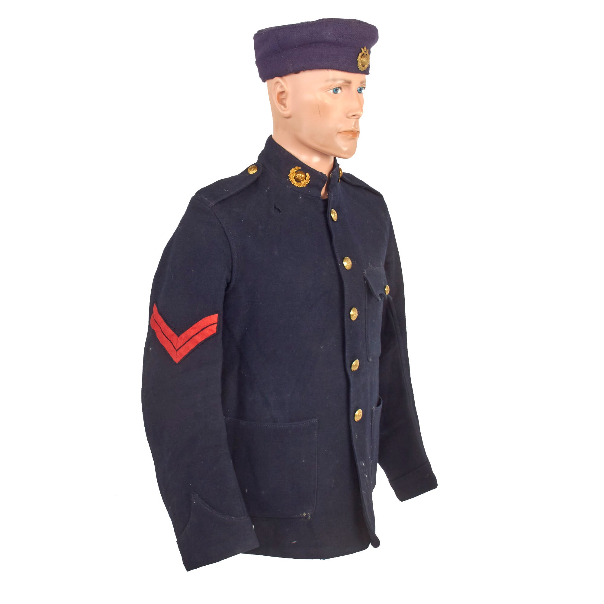 Original British Early 20th Century Named Royal Marines Light Infantry – International Military Antiques