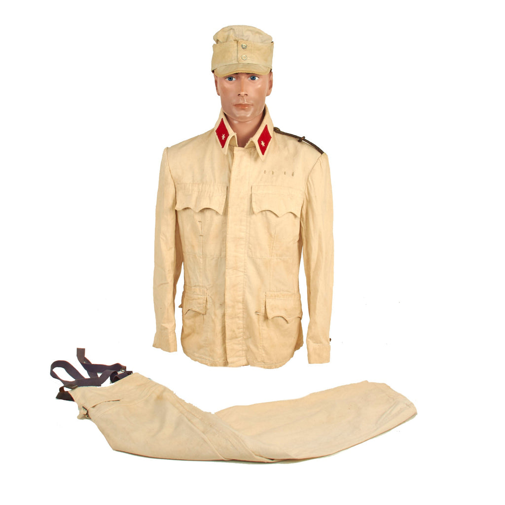 Original Austro-Hungarian WWI Enlisted Summerweight White Field Uniform Set With Cap - Dated 1917 Original Items