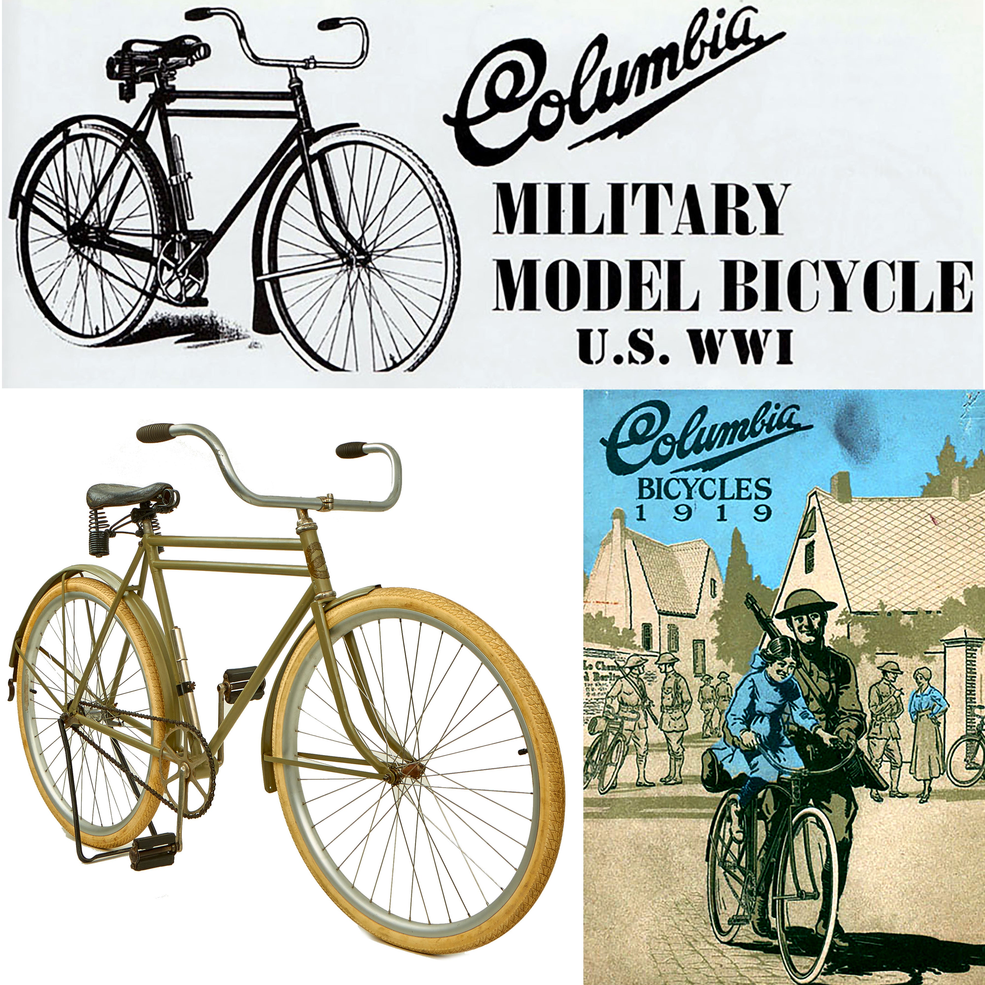 Original WWI 1918 Army Contract Columbia Military Model