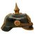 Original Imperial German WWI Complete Bavarian M1891 Line Infantry Pickelhaube Spiked Helmet - Unit Marked: 2nd Company, Reserve Infantry “Hartmann” Regiment 14 of the III Royal Bavarian Corps Original Items