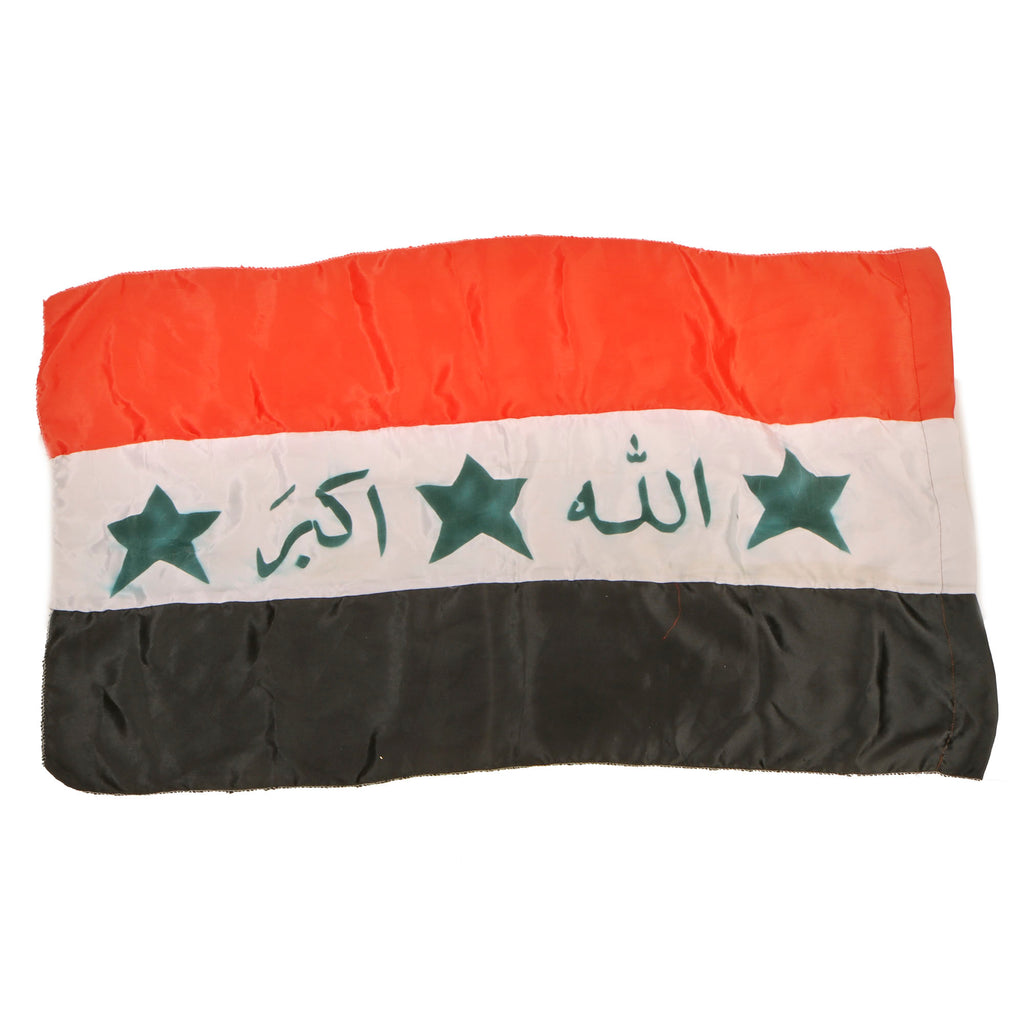 Original Operation Iraqi Freedom Multi-Piece Constructed Flag of Iraq - 22 x 38”