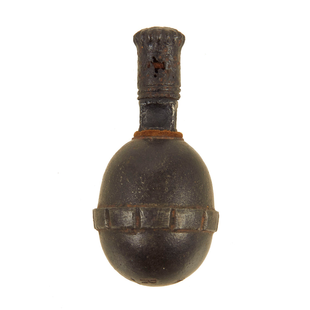 Original German WWI Model 1917 n/A Inert Egg Hand Fragmentation Grenade - Eierhandgranate Original Items