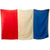 Original French WWI Era Large Tricolor National Flag - 57 ½” x 96” Original Items