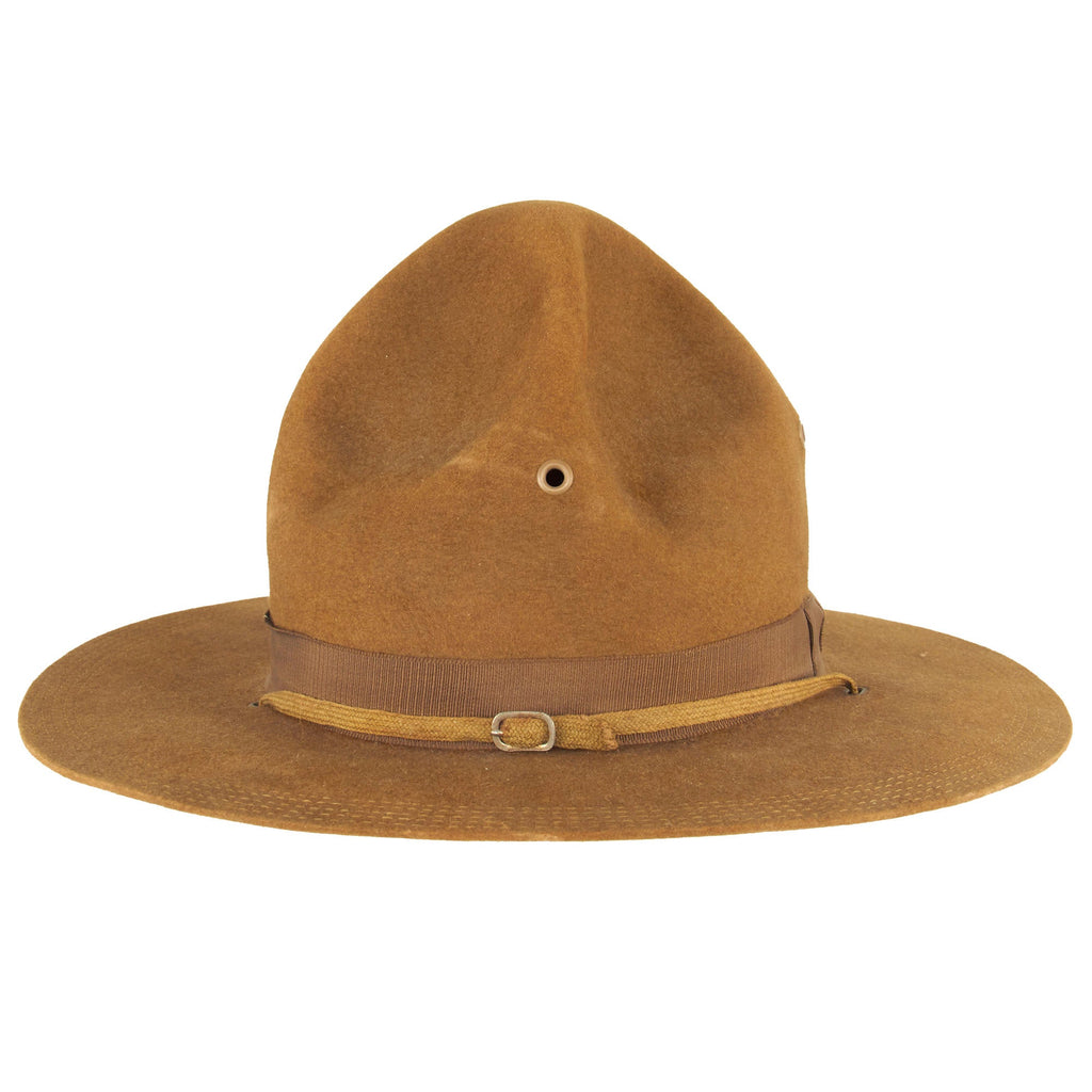 Original U.S. WWI Model 1911 Campaign Hat with Chinstrap by the Ferry Hat Mfg. Co. of New York - Size 7 ⅛ Original Items