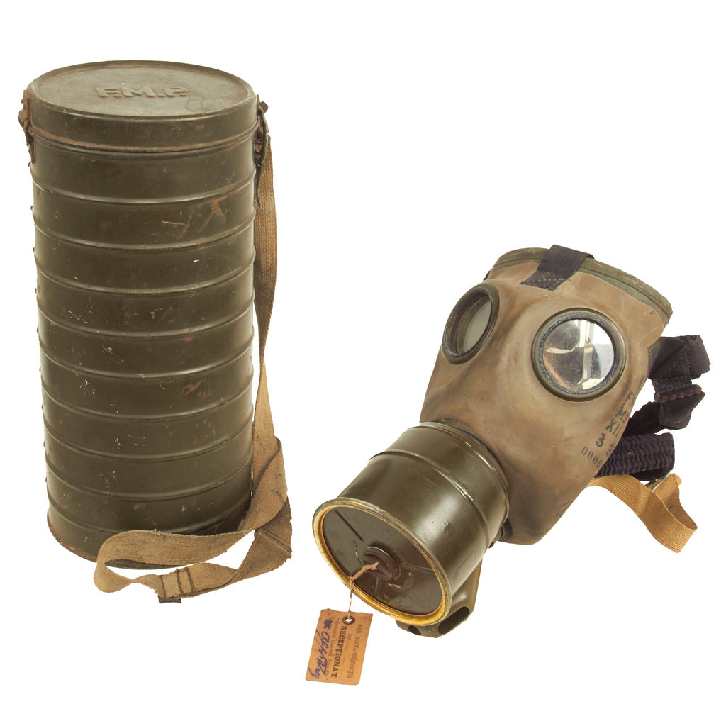 Original Spanish Civil War Spanish Modelo 1935 Gasmask With Filter and Canister Original Items