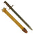 Original U.S. WWI M1905 Springfield 16 inch Rifle Bayonet marked S.A. with M1910 Scabbard - dated 1908 Original Items