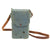 Original French WWI M2 Gas Mask Storage Tin with Officers’ Horizon Blue Wool Carry Case & Leather Strap Original Items