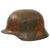 Original German WWII Army Heer M40 No Decal "Normandy" Camouflage Steel Helmet with 57cm Liner - marked NS64 Original Items