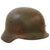 Original German WWII Army Heer M40 No Decal "Normandy" Camouflage Steel Helmet with 57cm Liner - marked NS64 Original Items