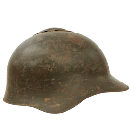 Original WWII Soviet Union Named M36 Soviet SSh-36 "Gladiator" Steel Combat Helmet with SSh-39 Style Liner & Leather Chinstrap - Complete