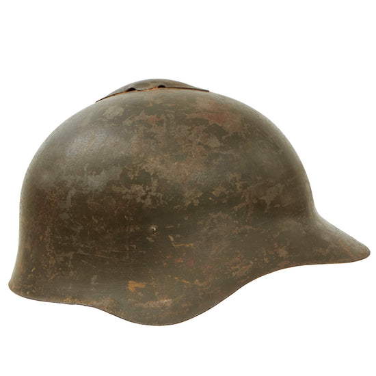 Original WWII Soviet Union Named M36 Soviet SSh-36 "Gladiator" Steel Combat Helmet with SSh-39 Style Liner & Leather Chinstrap - Complete Original Items