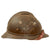 Original Belgian WWI Issue French Model 1915 Adrian Helmet with Lion Head Badge and Scarce 1st Pattern Liner - Complete Original Items
