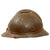 Original Belgian WWI Issue French Model 1915 Adrian Helmet with Lion Head Badge and Scarce 1st Pattern Liner - Complete Original Items
