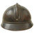 Original French WWI Issue Model 1915 Adrian Helmet in Horizon Blue with RF Badge and First Pattern Liner - Complete Original Items