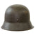 Original German WWII M42 Former Single Decal Army Heer Helmet with 53cm Liner & Partial Chinstrap - ckl60 Original Items