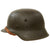 Original German WWII Service Worn M42 No Decal Army Heer Helmet with Relic 59cm Liner & Chinstrap - hkp66 Original Items