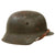 Original German WWII Service Worn M42 No Decal Army Heer Helmet with Relic 59cm Liner & Chinstrap - hkp66 Original Items