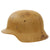 Original German WWII M42 Unissued Army Heer "Ordnance Tan" Painted Helmet with 55cm Liner & 1944 Dated Chinstrap - stamped hkp62 Original Items