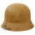Original German WWII M42 Unissued Army Heer "Ordnance Tan" Painted Helmet with 55cm Liner & 1944 Dated Chinstrap - stamped hkp62 Original Items