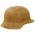 Original German WWII M42 Unissued Army Heer "Ordnance Tan" Painted Helmet with 55cm Liner & 1944 Dated Chinstrap - stamped hkp62 Original Items