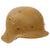 Original German WWII M42 Unissued Army Heer "Ordnance Tan" Painted Helmet with 55cm Liner & 1944 Dated Chinstrap - stamped hkp62 Original Items