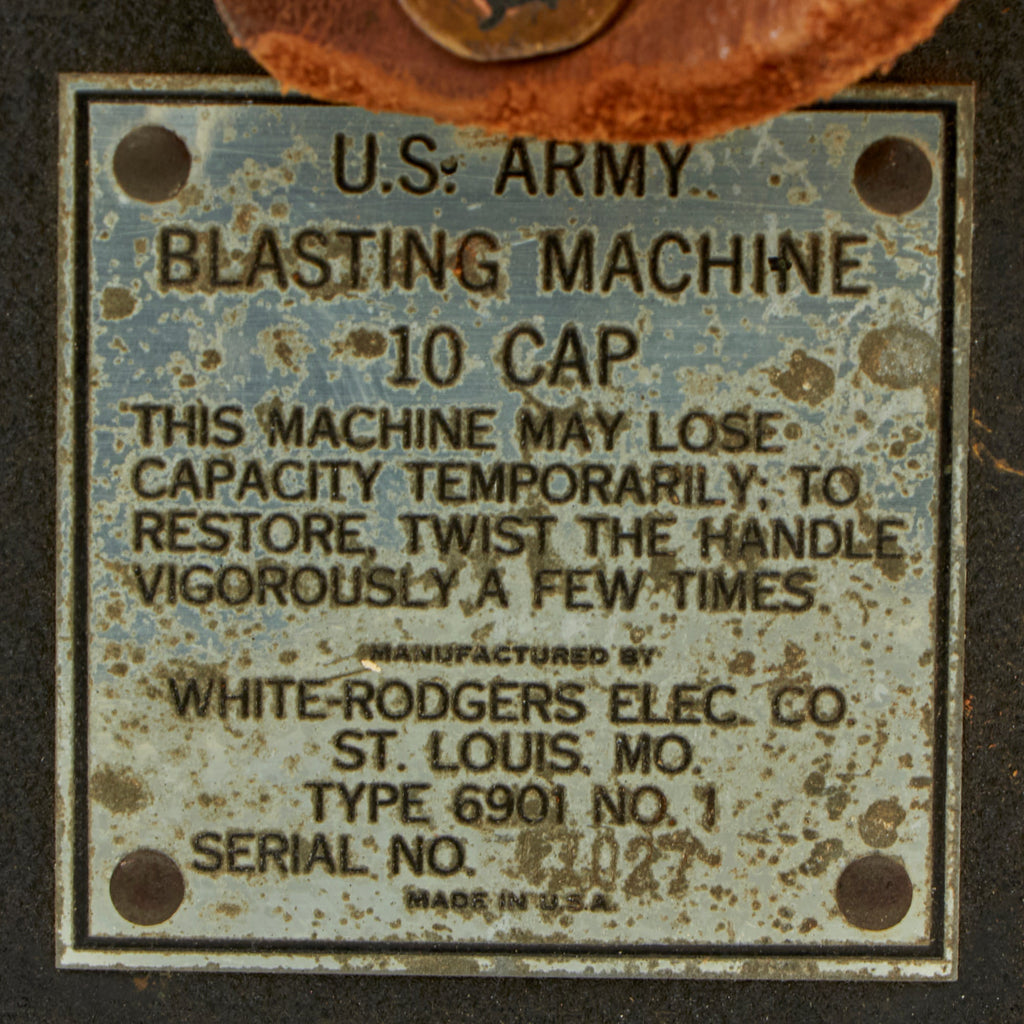 Original U.S. WWII D-Day Army 10 Cap Blasting Machine by White-Rodgers ...