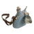 Original French WWI Model 1877 Canteen With Cover in Horizon Blue with Shoulder Strap and Tinned Cup - Bidon Original Items