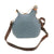 Original French WWI Model 1877 Canteen With Cover in Horizon Blue with Shoulder Strap and Tinned Cup - Bidon Original Items