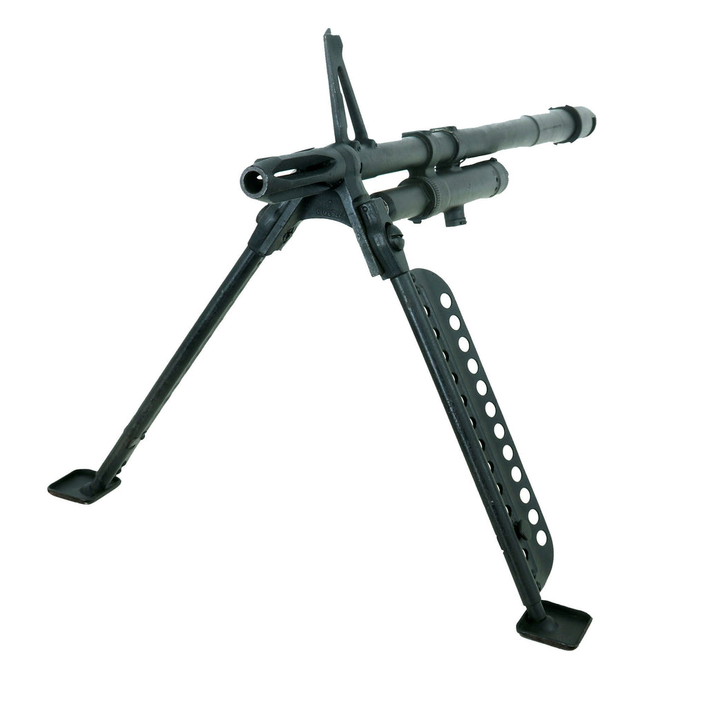 Original U.S. Vietnam War M60 Machine Gun Live Barrel Assembly with Flash Hider, Bipod, and Gas Regulator Original Items