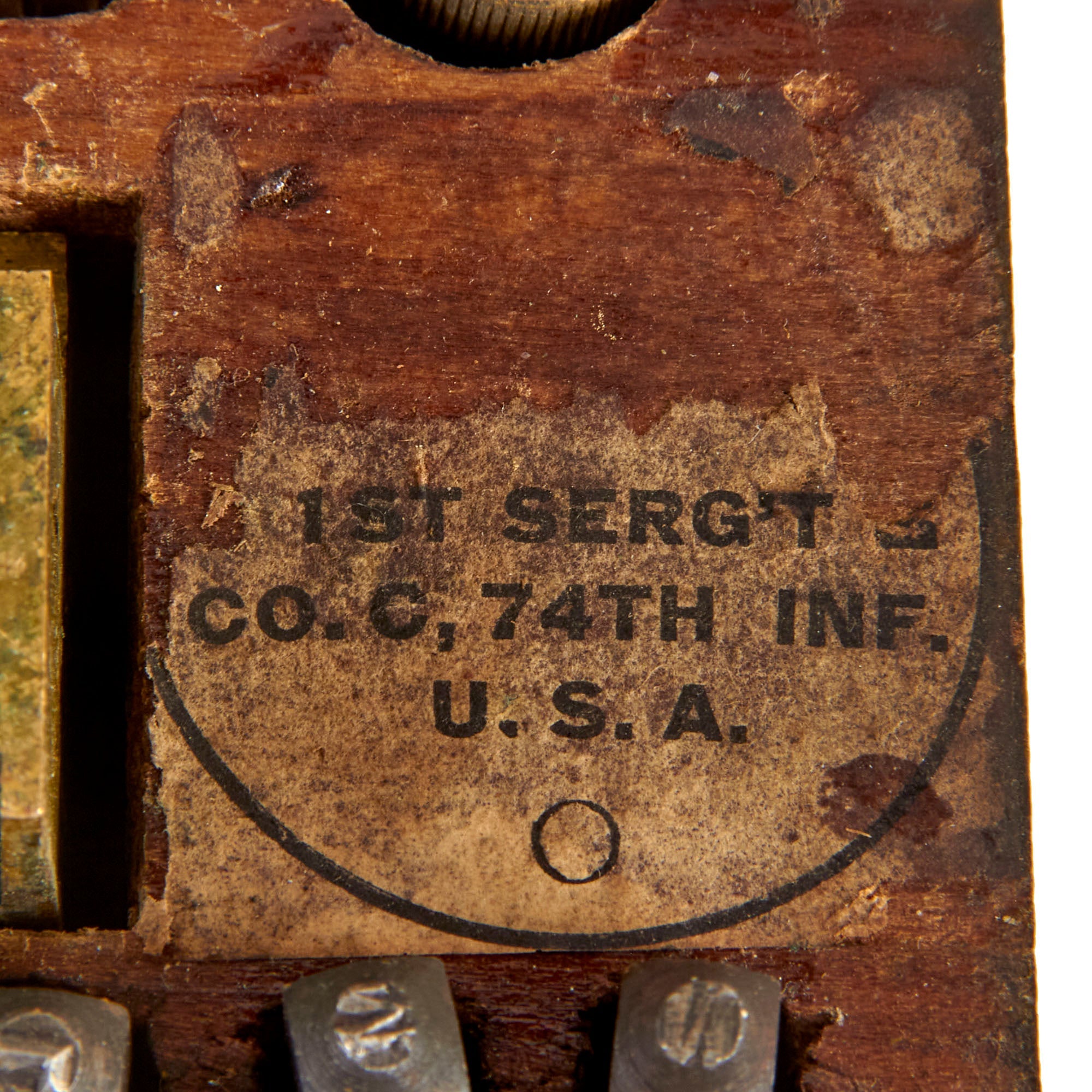 Original U.S. WWI “Marking Outfit For Stamping Metal” M1910 Dog Tag St