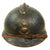 Original Rare French WWI Colonial Infantry & Navy Model 1915 Adrian Steel Helmet with Liner & Chinstrap Original Items