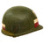 Original U.S. Vietnam War Military Police Ingersoll M1 Helmet with Overpainted 75th Ranger Regiment Flash, Liner and Chin Strap Original Items