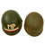 Original U.S. Vietnam War Military Police Ingersoll M1 Helmet with Overpainted 75th Ranger Regiment Flash, Liner and Chin Strap Original Items