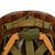 Original U.S. Vietnam War Military Police Ingersoll M1 Helmet with Overpainted 75th Ranger Regiment Flash, Liner and Chin Strap Original Items
