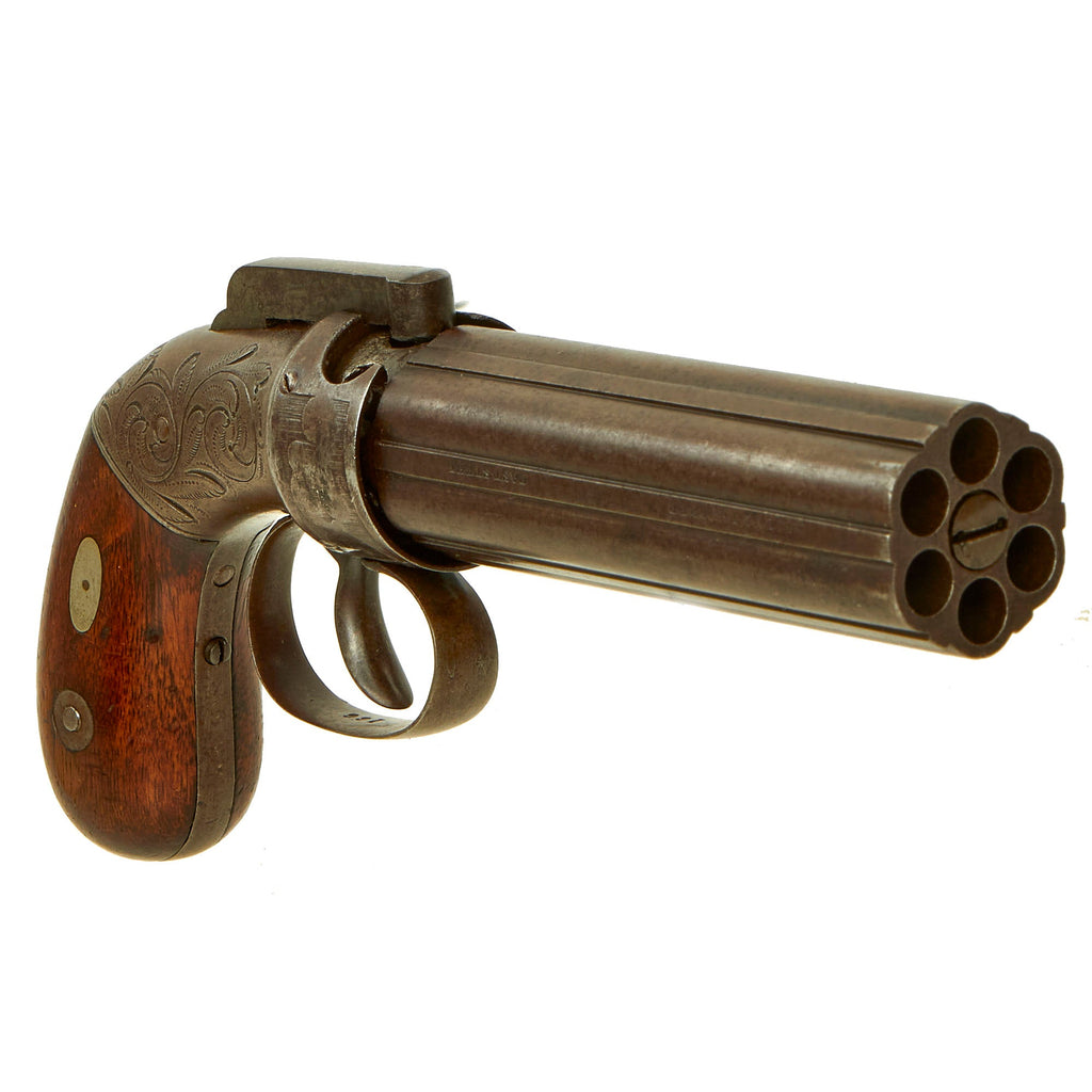 Original U.S. Allen & Thurber 1837 Patent .31cal Percussion Pepperbox Revolver - Matching Serial 166 Original Items