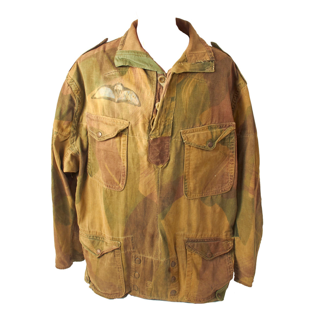 Original British WWII Parachute Regiment 1st Pattern Denison Smock with Handpainted British Jump Wings- Dated 1944 Original Items