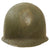 Original U.S. WWII 29th Division 1942 M1 Schlueter Fixed Bale Front Seam Helmet with Westinghouse Liner Original Items