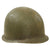 Original U.S. WWII 29th Division 1942 M1 Schlueter Fixed Bale Front Seam Helmet with Westinghouse Liner Original Items