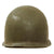 Original U.S. WWII 29th Division 1942 M1 Schlueter Fixed Bale Front Seam Helmet with Westinghouse Liner Original Items