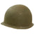 Original U.S. WWII 29th Division 1942 M1 Schlueter Fixed Bale Front Seam Helmet with Westinghouse Liner Original Items