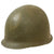 Original U.S. WWII 29th Division 1942 M1 Schlueter Fixed Bale Front Seam Helmet with Westinghouse Liner Original Items