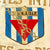 Original French Post WWII National Union of Associations of Deportees, Internees and Families of the Disappeared of Tarn, UNADIF Association Flag with Pole and Topper - Flagpole: 95”, Flag: 35” x 45” Original Items