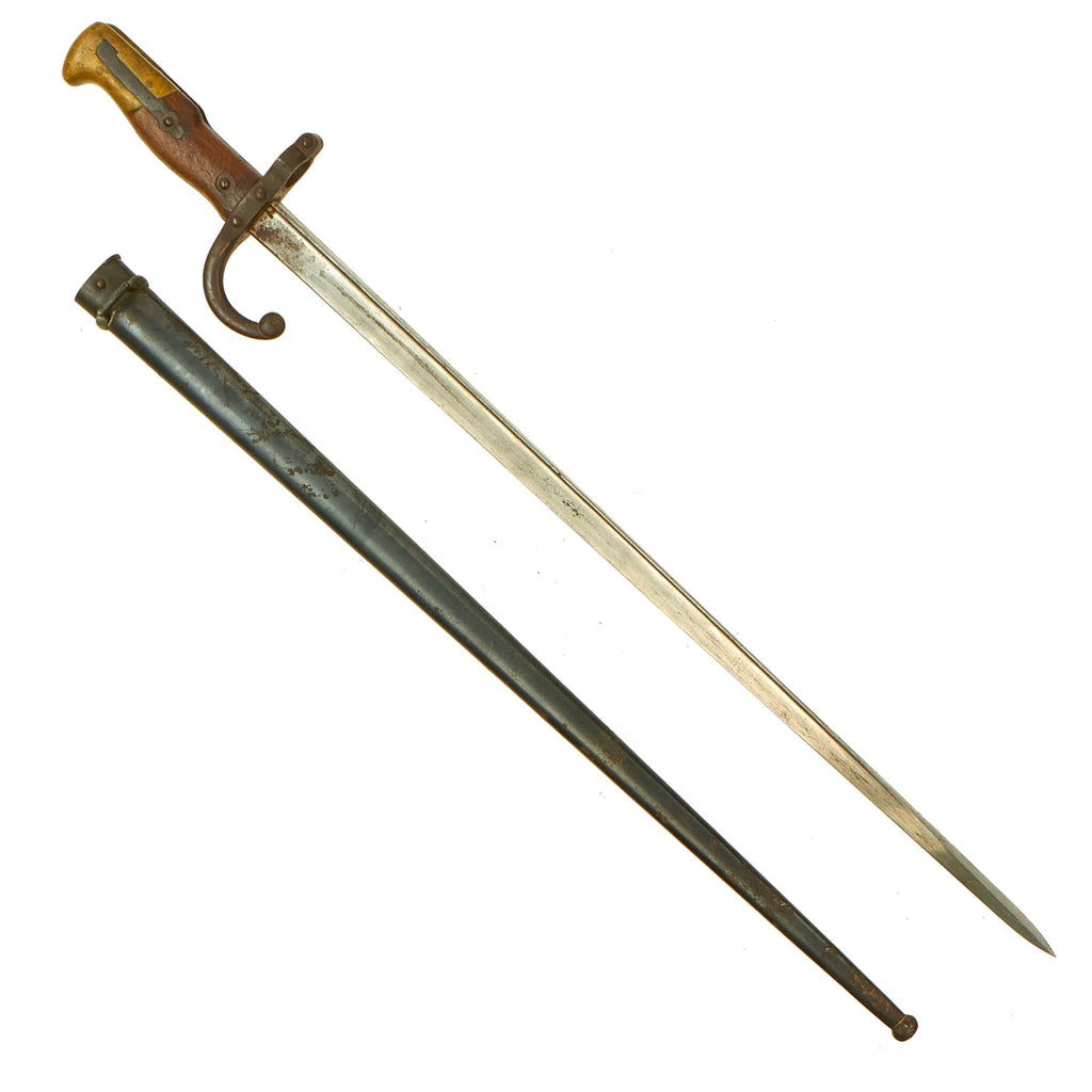 Original French M1874 Gras Bayonet by d'Armes de Châtellerault with Scabbard- Dated 1883 Original Items