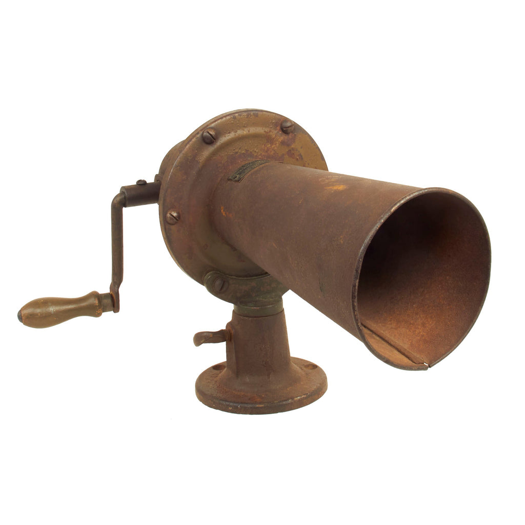Original WWI U.S. Army Chemical Warfare Service "Klaxon" Siren by Sparton U.S.H. - Fully Functional Original Items