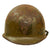 Original U.S. WWII / Korean War Era to Early Vietnam 82nd Airborne Division / 1st Infantry Division Marked M1-C Paratrooper Helmet with Paratrooper Helmet Liner by CAPAC Original Items