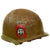 Original U.S. WWII / Korean War Era to Early Vietnam 82nd Airborne Division / 1st Infantry Division Marked M1-C Paratrooper Helmet with Paratrooper Helmet Liner by CAPAC Original Items