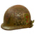 Original U.S. WWII / Korean War Era to Early Vietnam 82nd Airborne Division / 1st Infantry Division Marked M1-C Paratrooper Helmet with Paratrooper Helmet Liner by CAPAC Original Items