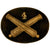 Original U.S. Civil War “4th Artillery” Officer’s False Bullion 1834 Regulation Brass Cap Badge With Felt Backing Original Items