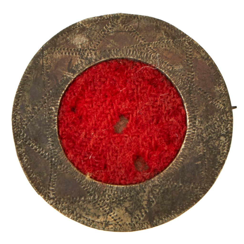 Original U.S. Civil War I Corps (Union Army) 1st Division Uniform Badge with Ornate Metal Frame & Pin Original Items