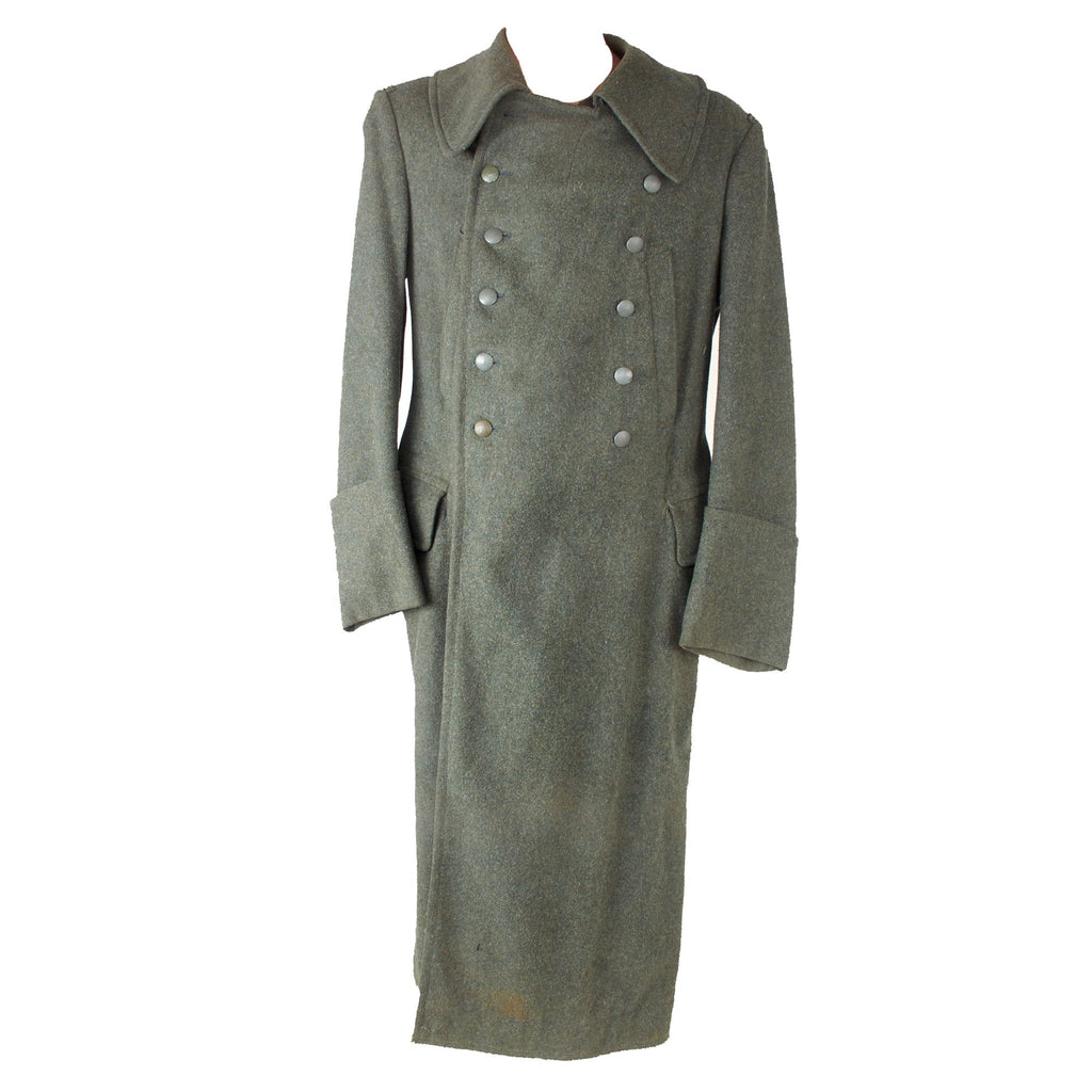 Original German WWII Heer Army Wool M42 Wachtmantel Greatcoat with Insulated Lining Original Items